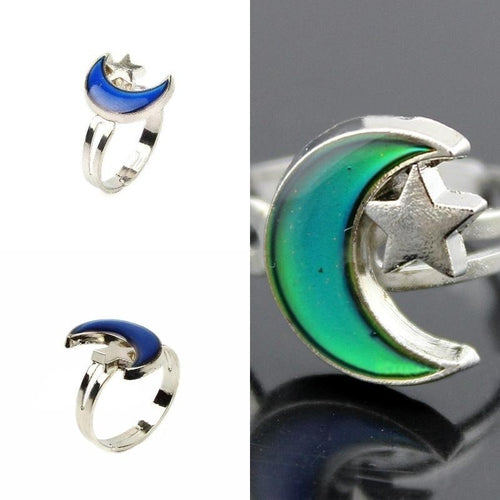 MOOD CHANGING RING Change Color Emotional Jewelry Vintage Retro Style Adjustable